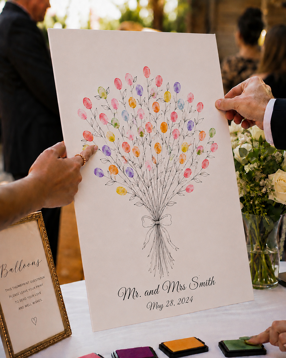 Thumbprint Guest Books: Custom Designs
