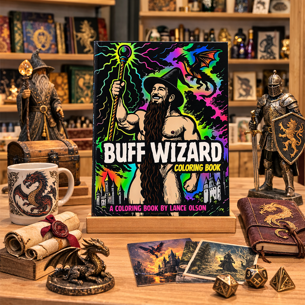 Coloring Books: Buff Wizard Coloring Book (5 Pack)