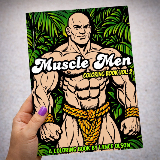 Coloring Books: Muscle Men Coloring Book Vol. 2 (5 Pack)