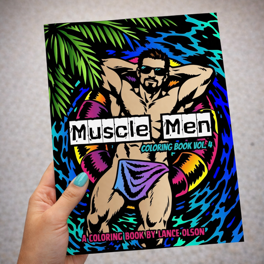 Coloring Books: Muscle Men Coloring Book Vol. 4 (5 Pack)