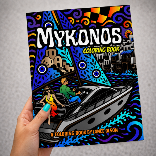 Coloring Books: Mykonos Coloring Book (5 Pack)