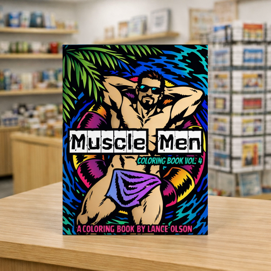 Coloring Books: Muscle Men Coloring Book Vol. 4 (5 Pack)