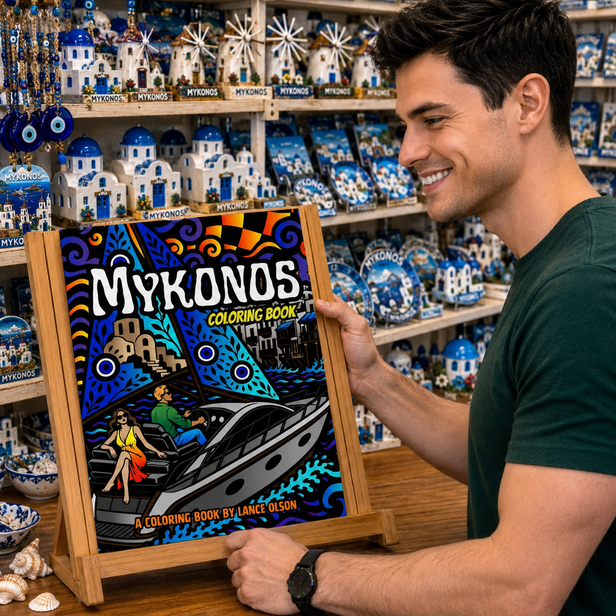 Coloring Books: Mykonos Coloring Book (5 Pack)