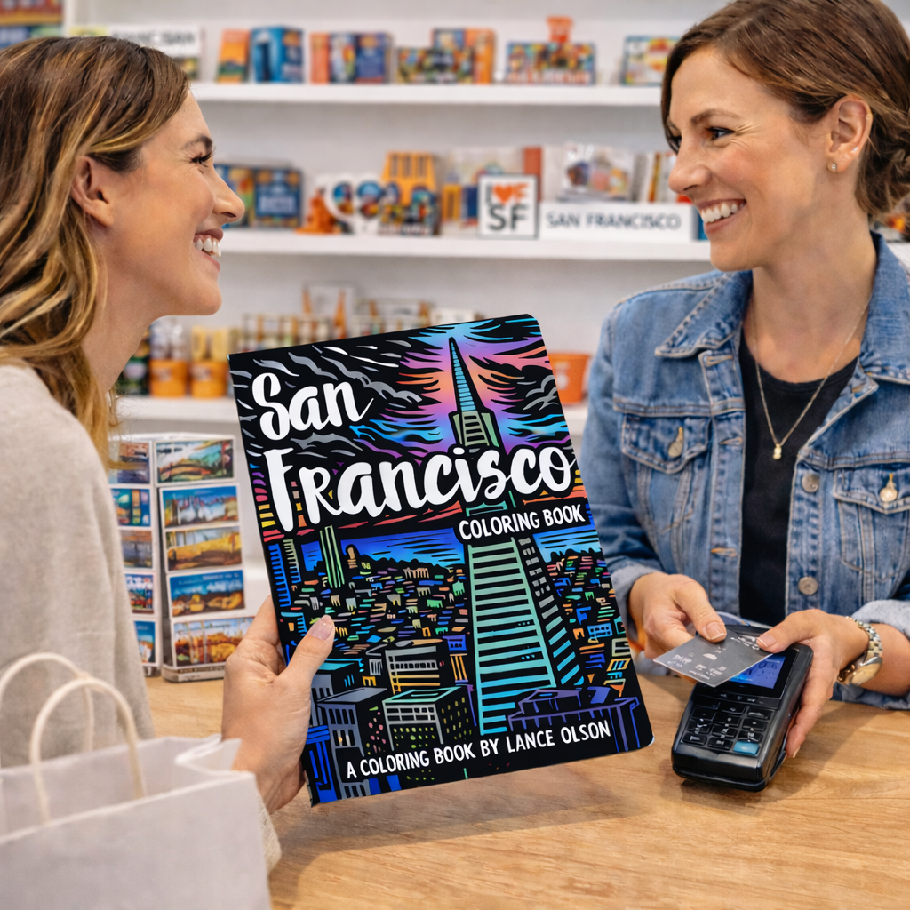Coloring Books: San Francisco Coloring Book (5 Pack)